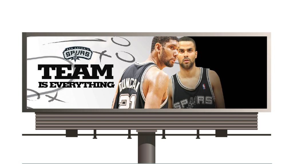 Spurs Team Billboard